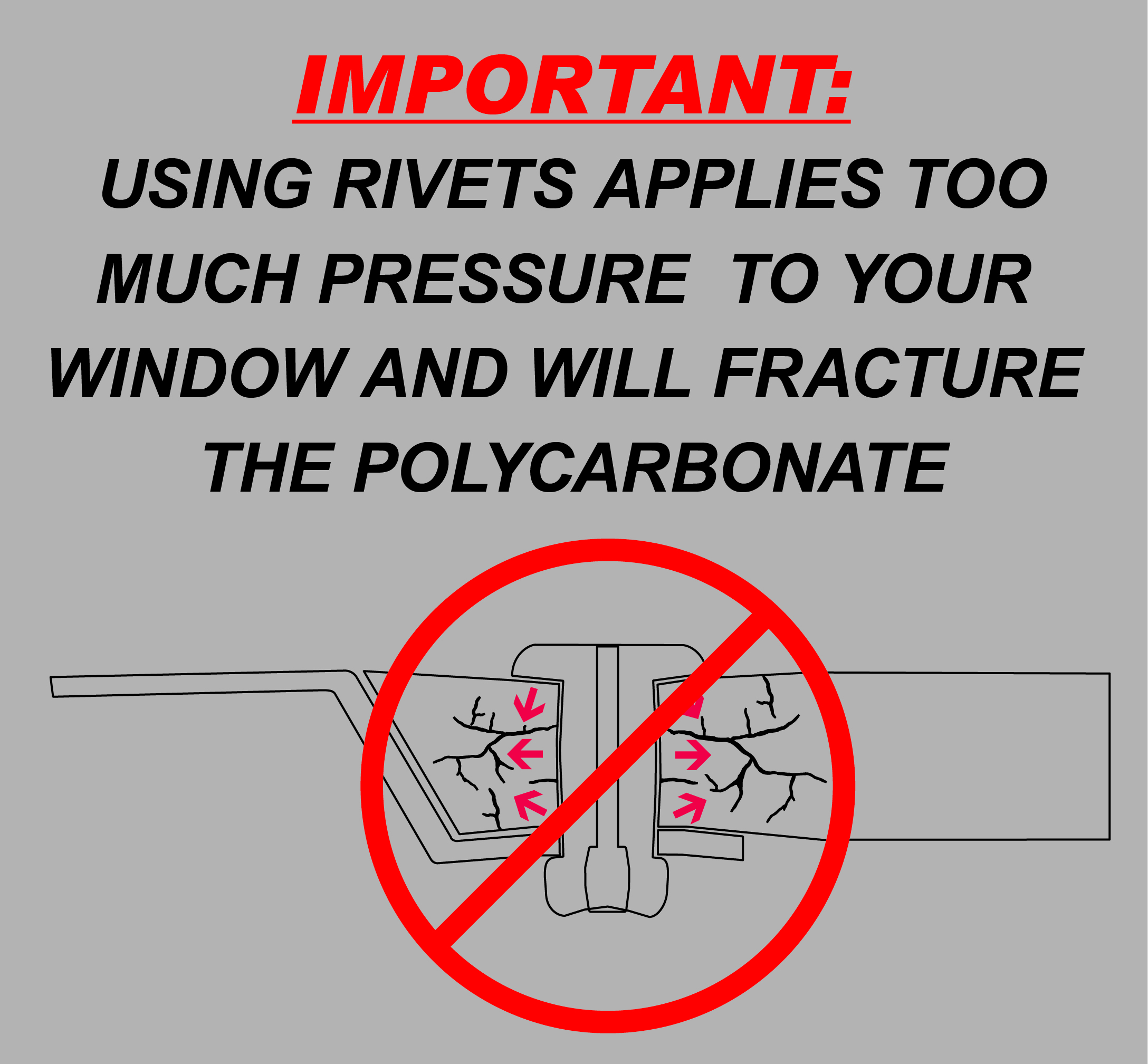 Rivets will Fracture Windows
