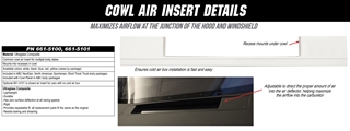 Cowl Air Insert Details