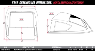 Rear Greenhouse Dimensions