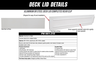 Deck Lid Details