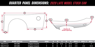 Quarter Panel Dimensions