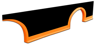 Modified Wheel Flares, Orange