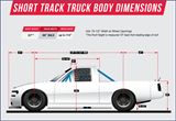 Short Track Truck Body Dimensions